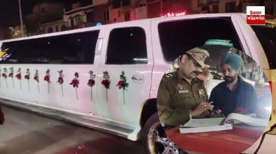 Police cut off the challan of the wedding car, know the whole matter