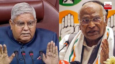 Jagdeep Dhankhar and Mallikarjun came face to face in the Rajya Sabha