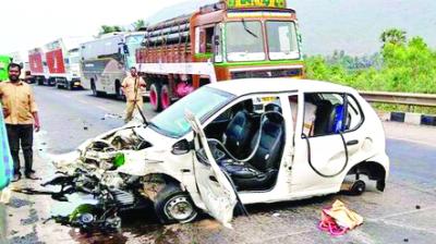 Accident Scene in Mohali