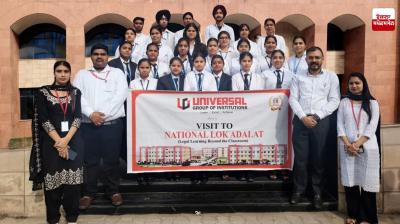 Universal Law College students visit National Lok Adalat at High Court