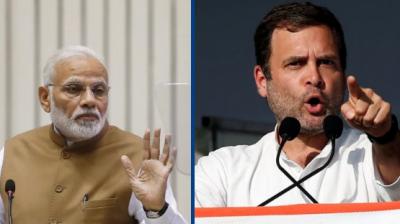 Modi with Rahul Gandhi