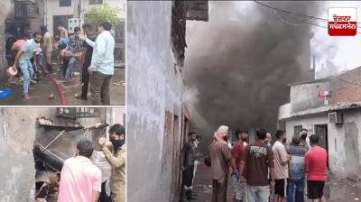 A fire broke out in a thread factory in Ludhiana