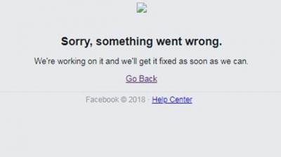Facebook Error