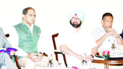 During the discussions with industrialists Capt Amarinder Singh