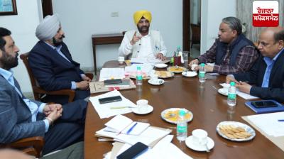 Public Works Minister Harbhajan Singh ETO reviews ongoing projects of the department