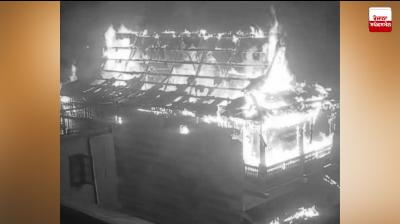 The newly built Shri Jaru Nag temple rotted due to fire.