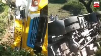 Bus full of wedding guests falls victim to accident