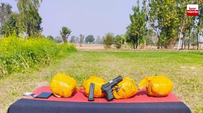 One arrested with 10 kg heroin and weapons from fields near Dera Baba Nanak