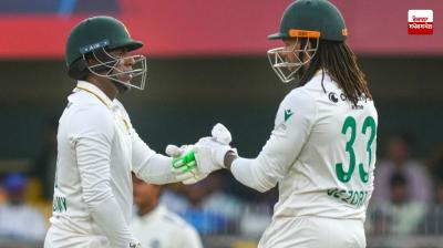 South Africa scored 247 runs for the loss of 6 wickets, the first day's play ended
