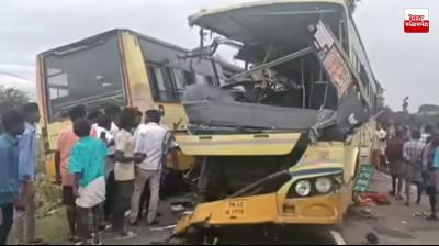 Two government buses collide head-on in Tamil Nadu