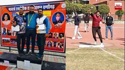 Balwinder Singh Lodipur, who is serving as the Head Teacher, secured first place in the shot put competition