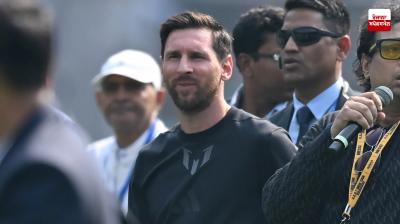 Messi reached Delhi for the last leg of GOAT India Tour