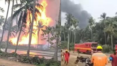 Gas leak from ONGC oil well in Andhra Pradesh