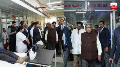 UT Chandigarh Administrator visits various locations to review sports and healthcare infrastructure in Chandigarh