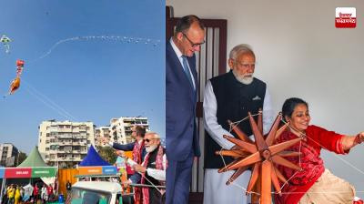 German Chancellor saw spinning wheel, flew kite at Sabarmati