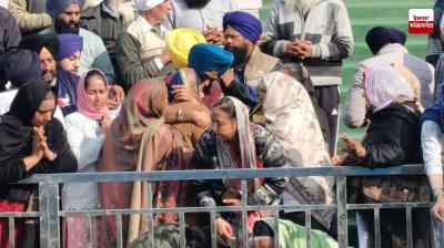 The ashes of martyred soldier Jobanjit Singh were immersed in Gurdwara Patalpuri Sahib.