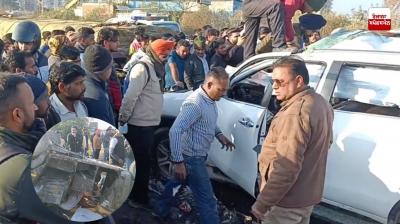 Terrible road accident on Airport Road in Zirakpur