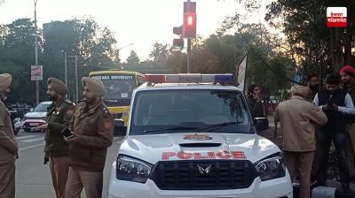 Large-scale blockade in Patiala, police on alert