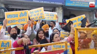 Haryana CM Saini welcomed with black flags in Ludhiana: AAP calls BJP 'anti-Punjab'