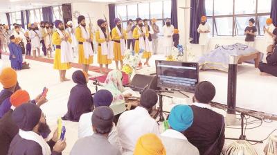 Kirtan darbar at Gurdwara Sri Guru Hargobind Sahib Veeri