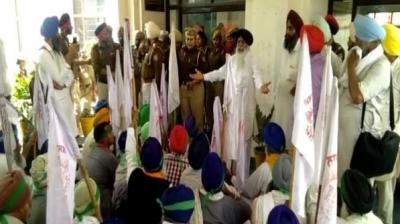 Farmer protest in Firozpur