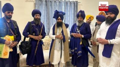 ਨਿਹੰਗ ਸਿੰਘ ਜਥੇਬੰਦੀ ਵਲੋਂ ਜਥੇਦਾਰ ਕੁਲਦੀਪ ਸਿੰਘ ਗੜਗੱਜ ਦਾ ਸਨਮਾਨ