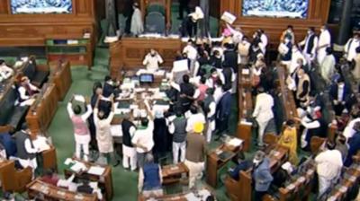  Lok Sabha proceedings adjourned till 12 noon