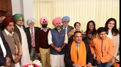 Adv Harpreet Sandhu assumes charge of Chairman Punjab Infotech