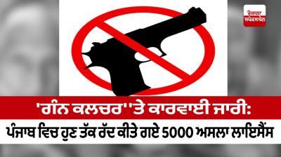 Action on 'gun culture' continues: 5000 firearms licenses canceled in Punjab so far