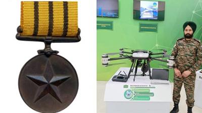 The Indian Army's Sikh Regiment Hauldar made a multipurpose octocopter News in punjabi 