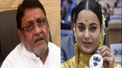 Nawab Malik and Kangana Ranaut
