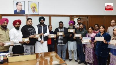 Transport Minister Laljit Singh Bhullar handed over appointment letters to 17 newly appointed employees