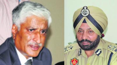 Sumedh Singh Saini and IGP Paramraj Singh Umranangal 