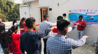 'Catch the Rain' awareness campaign by Nehru Youth Center