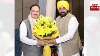 CM Mann met JP Nadda in Delhi, discussed the supply of DAP fertilizer