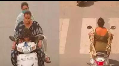 ਸਕੂਟਰੀ ਸਵਾਰ ਮਹਿਲਾ