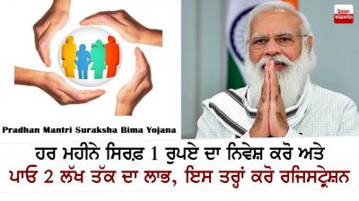 Invest only 1 rupee as Insurance permium and get benefit of 2 Lakhs under PMSBY Scheme