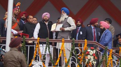 Captain Amrinder with Kissan Bharpoor Singh 
