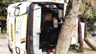 Mukerian road accident