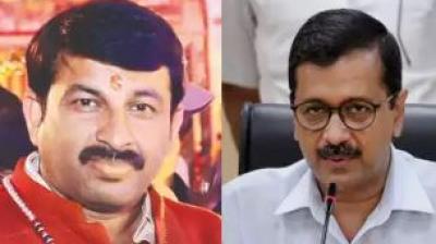 Manoj Tiwari and Kejriwal