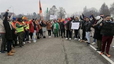 The sangat of Gurdwara Sahib in Italy also supported the peasant movement