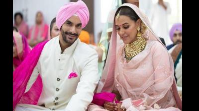 Neha Dhupia and Angad Bedi married