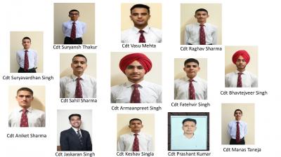 13 ਕੈਡਿਟਾਂ ਦੀ N.D.A ਤੇ ਹੋਰ ਰੱਖਿਆ ਅਕੈਡਮੀਆਂ ’ਚ ਹੋਈ ਚੋਣ