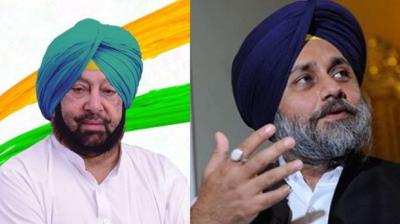 Captain Amarinder Singh and Sukhbir Singh Badal