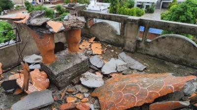 The sky lightning fell in Ajnala