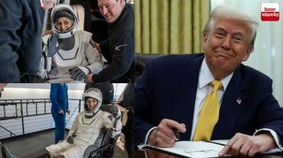 Trump welcomes return of Crew-9 astronauts News in punjabi 
