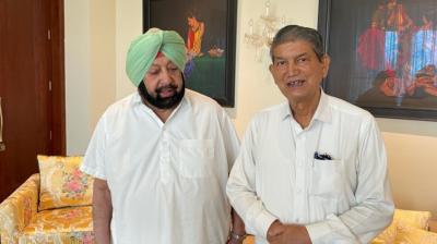 Captain Amarinder Singh, Harish Rawat 