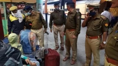 checking at Meerut railway station