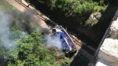 Bus Falls Off Viaduct In Brazil, Killing At Least 16