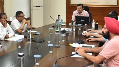 Chief Secretary reviews the relief works and rehabilitation works in flood affected areas